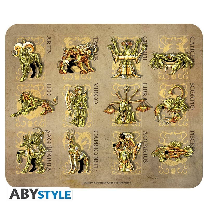 Tapis de souris - Saint Seiya - Les 12 chevaliers d'or