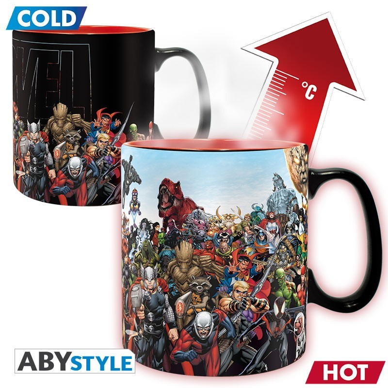 Mug - Thermo-réactif - Marvel - Heros