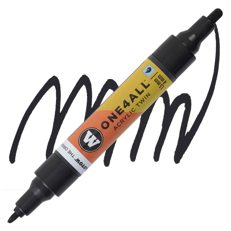 Marqueur pour maquettes - Accessoires maquettes - Acrylic Twin Noir