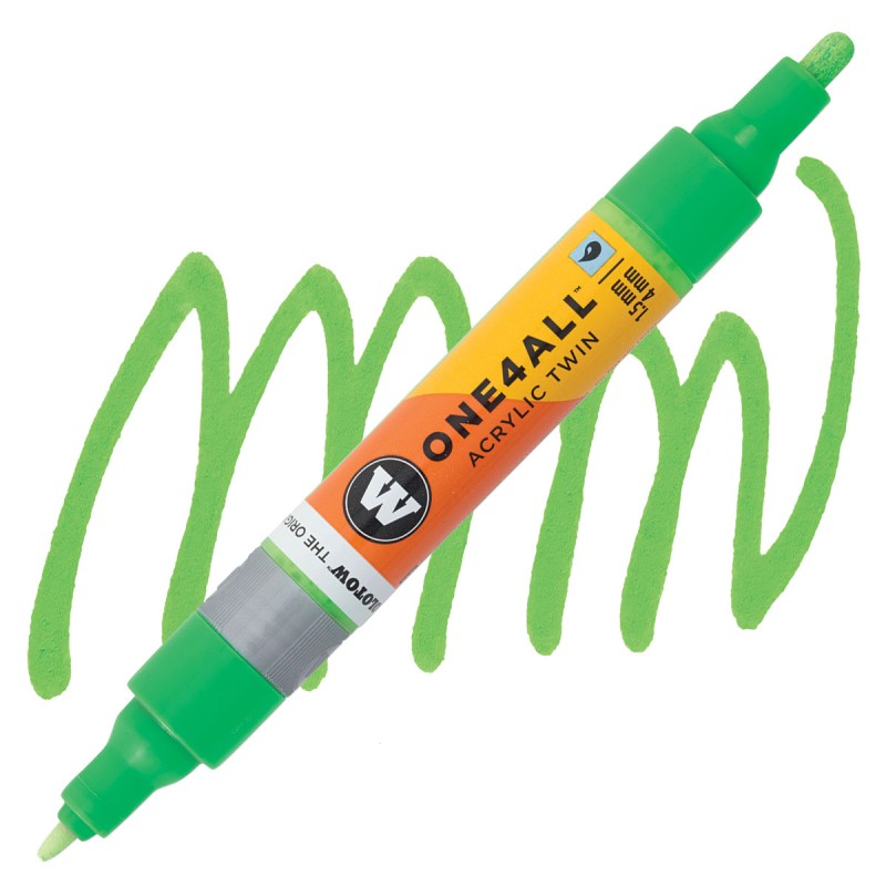 Marqueur pour maquettes - Accessoires maquettes - Acrylic Twin Vert Fluo Phospho.