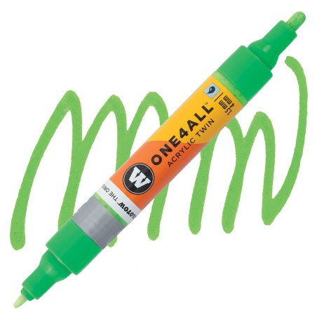 Marqueur pour maquettes - Accessoires maquettes - Acrylic Twin Vert Fluo Phospho.
