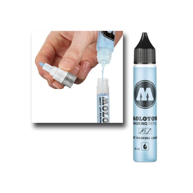 Marqueur pour maquettes - Accessoires maquettes - GRAFX Art - Recharge de Liquide Masquant 30ml