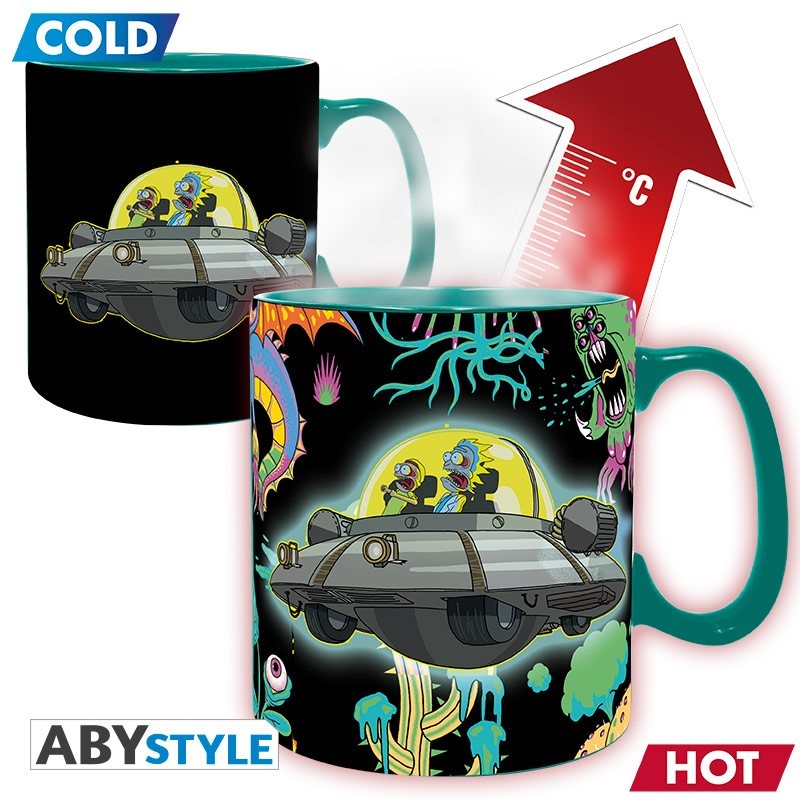 Mug - Thermo-réactif - Rick & Morty - Vaisseau