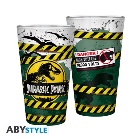 Verre - XXL - Jurassic Park - Danger high voltage