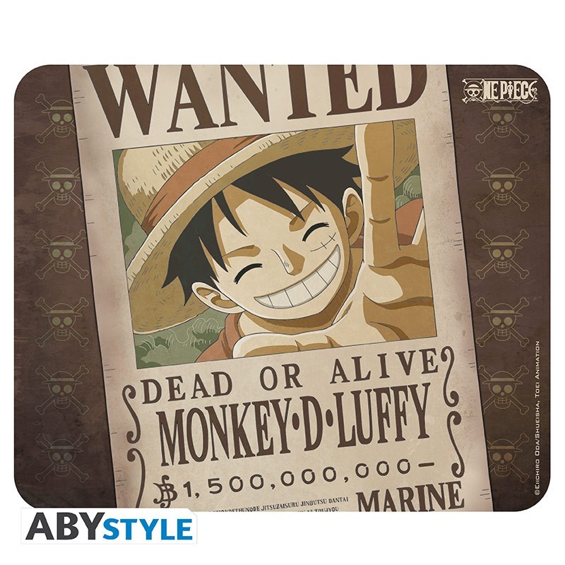 Tapis de souris - One Piece - Luffy Wanted - Monkey D. Luffy