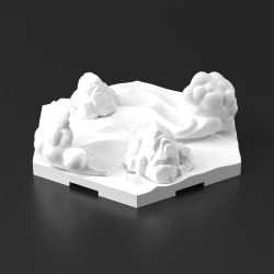 Model accessories - Action Base - Gundam - Customize Scene Base (Snowfield Ver.)