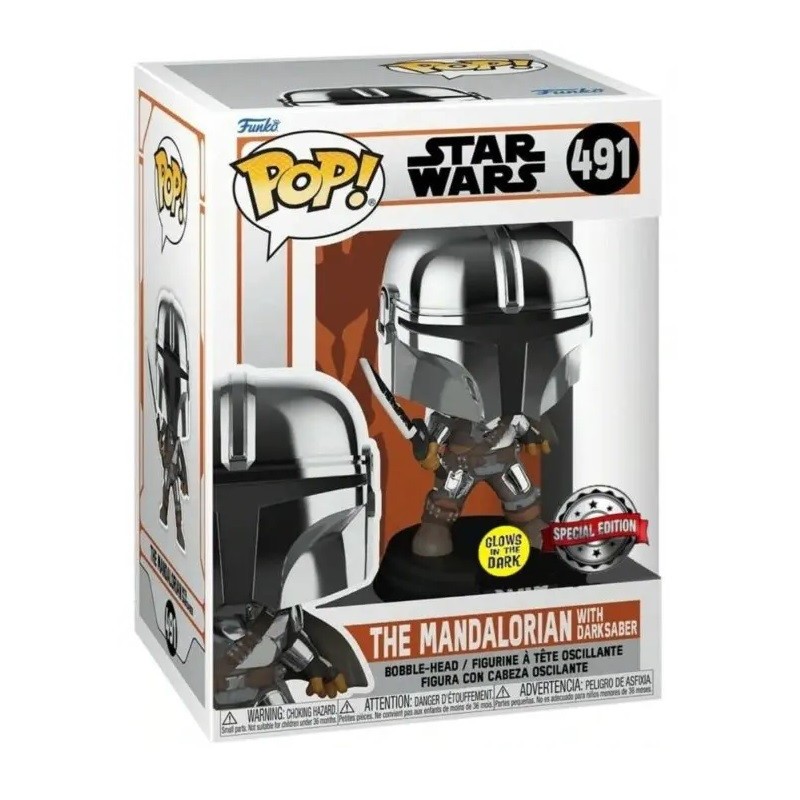 POP - POP Movies - Star Wars - 491 - Mando With Dark Saber