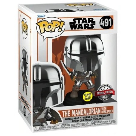 POP - POP Movies - Star Wars - 491 - Mando With Dark Saber