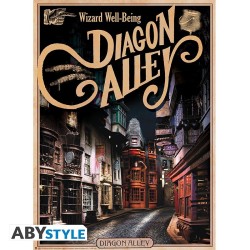 Poster - Pack de 2 - Harry Potter - Retro Poudlard & Diagon
