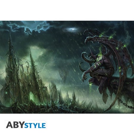 Poster - Roulé et filmé - World of Warcraft - Illidan Hurlorage